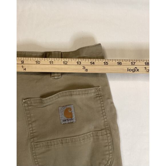 Carhartt Relaxed Fit Work Pants youth 33x30 Beige Cotton Blend 102291-253 - Picture 5 of 14